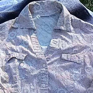 💯15+Yrs Vtg Intricate Hippie Button Down